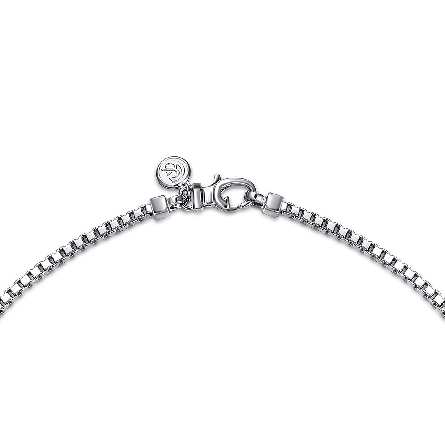 Sterling Silver Mens 22inch 2.5mm Box Link Chain Necklace #NKM2079-22SVJJJ (S1997576)