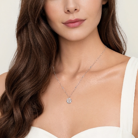 Sterling Silver Bujukan Initial T Medallion Adjustable 15.5-17.5inch Necklace #NK7925T-SVJJJ (S2285784)