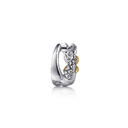 Sterling Silver and 14K Yellow Gold Gabriel Bujukan Intricate Hoop Earrings #EG15295MZJJJ (S2322515)