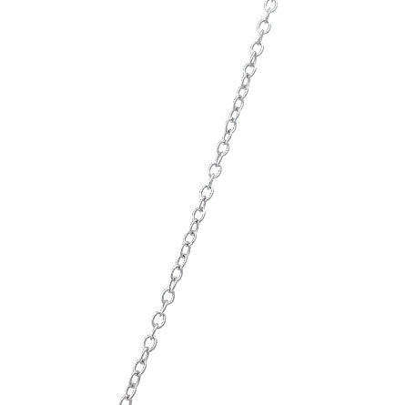 Sterling Silver Diamond Initial M Pendant on 14-16inch Adjustable Chain #SSD130-O