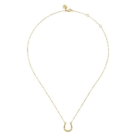 14K Yellow Gold Gabriel 15.5-17.5inch Horseshoe Bujukan Necklace #NK8094Y4JJJ (S2211908)