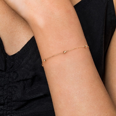 14K Yellow Gold Gabriel Adjustable 6.5-7inch Angel Wing Charm Bracelet #TB5310Y4JJJ (S2285786)