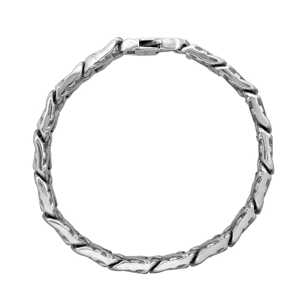 Stainless Steel Chisel Polished 8mm 8.75inch Fancy Link Bracelet #SRBB1269-8.5