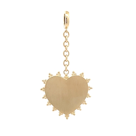 14K Yellow Gold Gabriel Plain Bujukan Heart Medallion #PT7652Y4JJJ (S2211919)