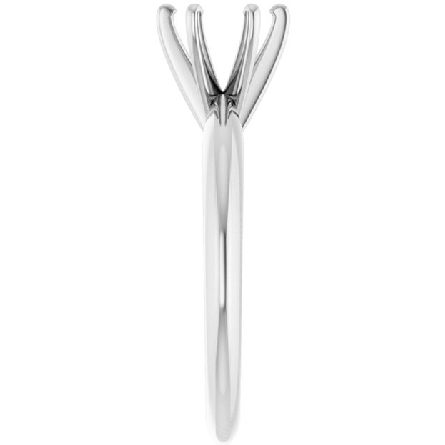 14K White Gold Solitaire Mounting w/6Prong Head Size8 170309:106623:P 