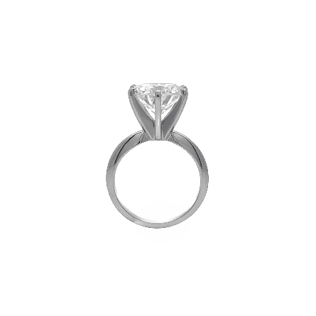 14K White Gold 6Prong Solitaire Engagement Ring Semi Mounting (center stone not included) Size6.5 