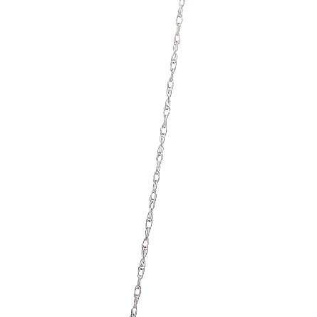 14K White Gold 18inch Solitaire Pendant Necklace w/1 Garnet=1.46ct and 1 Diamond=.04ct SI H-I #652181