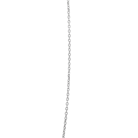 14K White Gold Adjustable 16-18inch 4Prong Slide Necklace w/1Pink Tourmaline=.31ct #88436