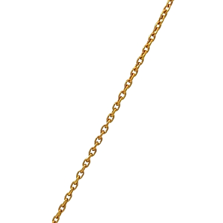 14K Yellow Gold Adjustable 16-18inch Clover Necklace w/Golden Obsidian=2.21ct #PN234GO