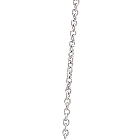 14K White Gold Adjustable 16-18inch By The Yard Necklace w/3Rubies=.33ctw and 4Diams=.39ctw SI H-I 