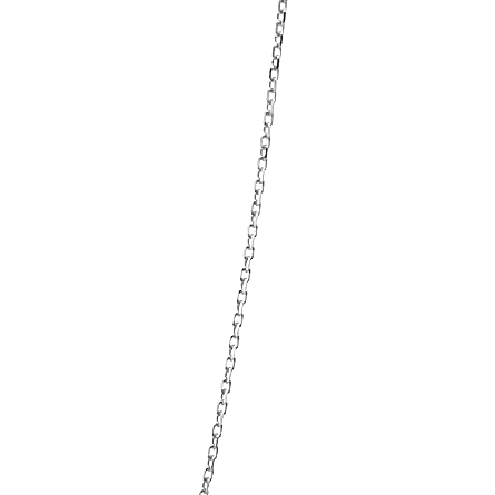 14K White Gold Adjustable 16-18inch By The Yard Necklace w/5 Sapphires=.64ctw 