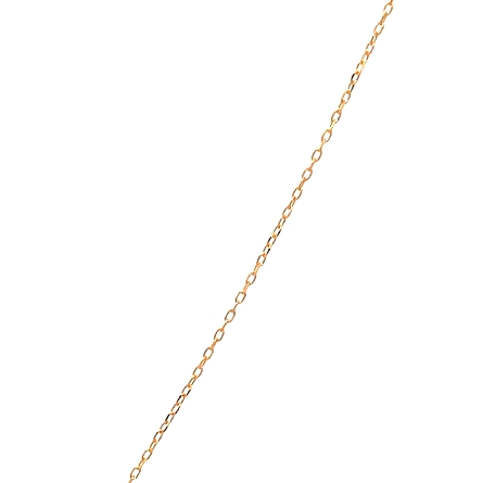 14K Yellow Gold Adjustable 16.5-17.75inch Teeny Tiny Cross Necklace .80gr #C19805-1775