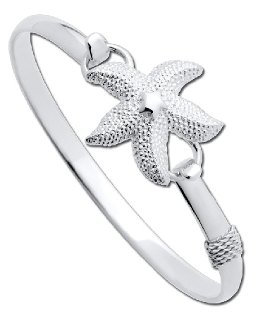 Sterling Silver Starfish Clasp Convertible Collection #SB5624 (Bracelet sold seperately)
