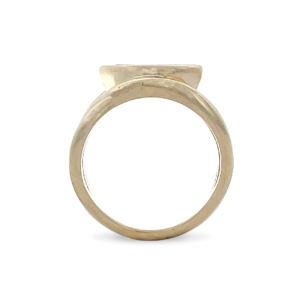 14K Yellow Gold Estate 3Row Crossover Fashion Bezel Ring w/1 Marquise Diam=1.04ct VS1 L Size6.5 