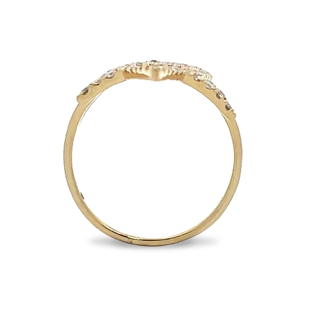 14K Yellow Gold Estate Enlongated Open Star Ring w/45diams=.75apx SI1-SI2 H-I Size8 1.7dwt