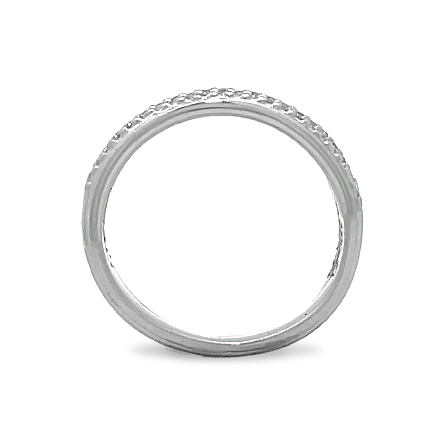 Platinum Estate Tacori 2Row Milgrain Edge Band Size4.75 w/44Diams=.22apx SI G-H 4.1dwt 