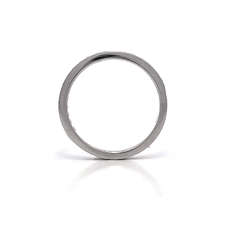 14K White Gold Estate Milgrain Edge Band w/Diams=.30apx SI G-H Size6.5 1.5dwt 