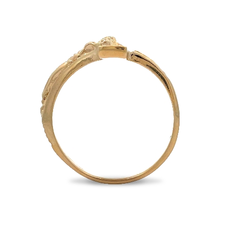 14K Yellow Gold Estate Crucifix Ring Size9.5 3.1dwt