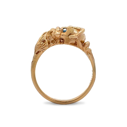 14K Yellow Gold Estate Steven Douglas Opal Mermaid Ring Size6.75 3.3dwt