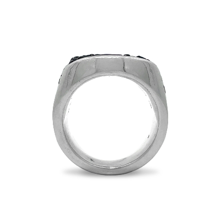 Sterling Silver Estate David Yurman Black Onyx Carved Wave Ring Size9.75 16.0dwt