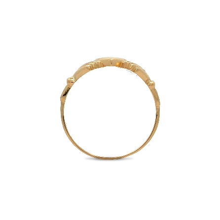14K Yellow Gold Estate Claddagh Ring Size10.25 3.5dwt 