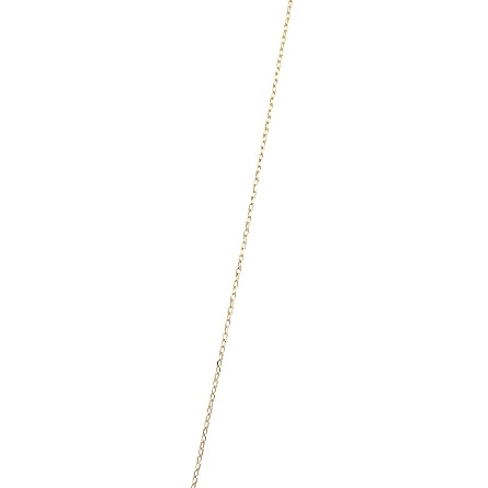 14K Yellow Gold Estate Bar Plate 18inch Necklace w/1 Single-Cut Diam=.005ctw VS H 1.5dwt