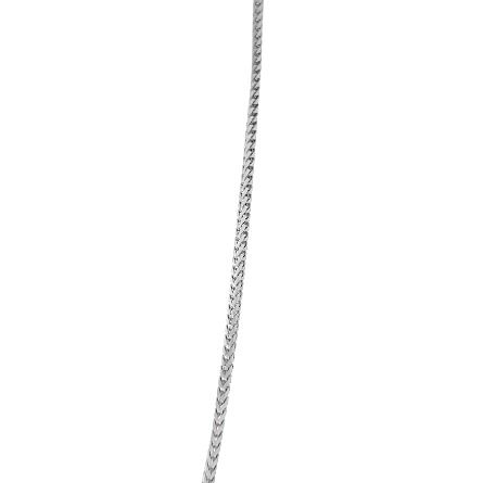 14K White Gold Estate Star of David Pendant on 18inch Franco Chain w/72Diams=.43apx VS H-I 5.4dwt 