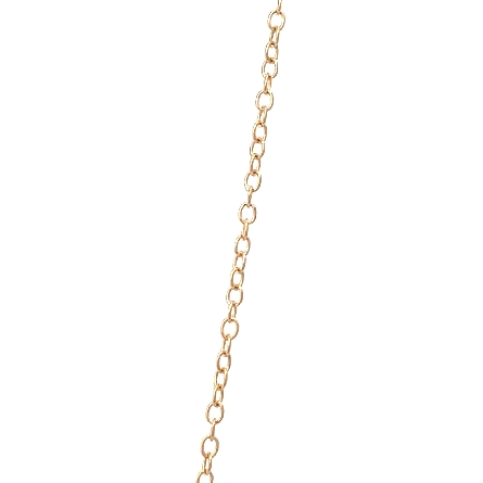 14K Yellow Gold Estate Square Pendant w/9 Diams=.45apx VS1-SI2 H-I and 16inch Cable Chain 3.4dwt 