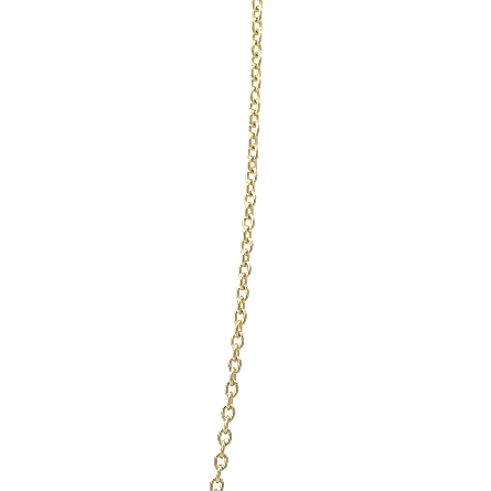 14K Yellow Gold Estate Adjustable 16-18inch Single Bezel Necklace w/1 Diamond=1.32ct I1 K 