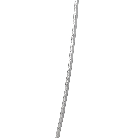 18K White Gold Estate 16inch Serpentine Necklace with Sliding Heart w/ 3 Diamonds=.20apx SI2-I1 H-I 3.2dwt