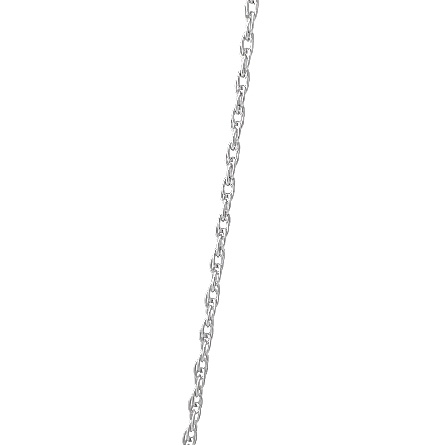14K White Gold Estate Milgrain Halo Pendant on 16.5inch Machine Rope Chain w/1Diams=.86apx I1 J-K and 20Diams=.30apx SI H-I 16.5inch 3.6dwt 