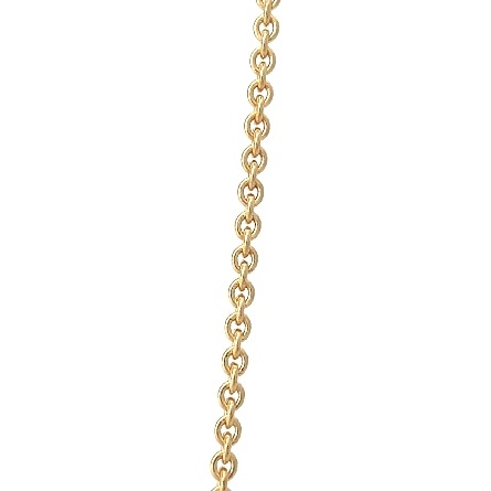 18K Yellow and White Gold Estate DiModolo Tempia Pave Double Oval Pendant and 16inch Chain w/Diams=3.56apx VS G-H w/BOX 20.7dwt 