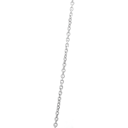 14K White Gold Estate Milgrain Bezel Halo Pendant on 15.5inch Chain w/1Diam=.15apx Diams=.30apx SI1-SI2 G-H 2.3dwt 