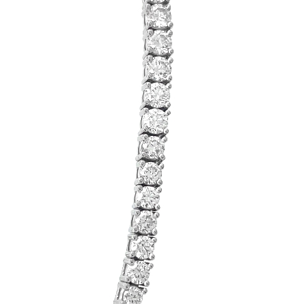 18K White Gold Estate 17inch Double Drop Pear Halo Cluster Necklace w/Diams=7.16apx VS1-SI1 F-G 21.7dwt