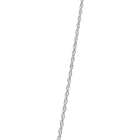 14K White Gold Estate 16inch East to West Pave Oval Necklace w/Diams=.50apx SI1-I1 I-J 3.2dwt