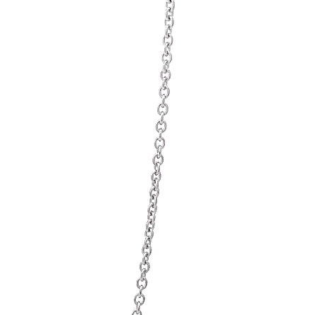14K White Gold Estate Diamonds By The Yard Adjustable 18-20inch Necklace w/Diams=2.17apx I1-I2 H-I 1.6dwt 