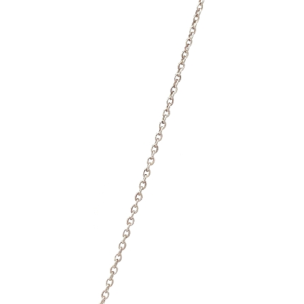 Sterling Silver Estate Tiffany and Co 16.25inch Elsa Peretti Heart Pendant w/Diams=.04apx VS F-G 2.2dwt