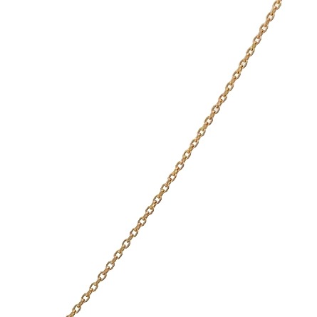 14K Yellow Gold Estate Small Heart Necklace w/1Diam=.01apx SI2 I Adjustable 18inch-18.5inch 1.1dwt