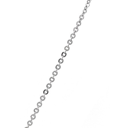 14K White Gold Estate Geometric Shape Drop Necklace w/8Diams=.14apx I1-I2 I 18inch 1.7dwt 