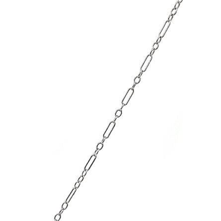 14K White Gold Estate Antique Pendant and Chain w/1Diams=.06apx VS F 18.5inch 2.2.dwt 