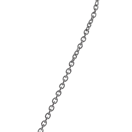 14K White Gold Estate Adjustable 16-18inch Diamonds by the Yard Necklace w/5Diams=1.42ctw SI2-I1 I-J 