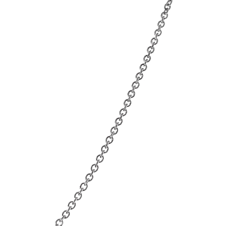 14K White Gold Estate Adjustable 16-18inch Diamonds by the Yard Necklace w/5Diams=1.92ctw SI2-I1 I-J 