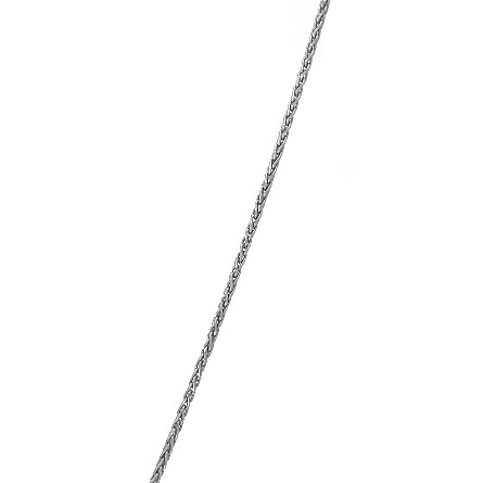 14K White Gold Estate Pave Anchor Pendant w/25Diams=0.25apx SI2-I1 I-J on 18inch Chain 2.8dwt