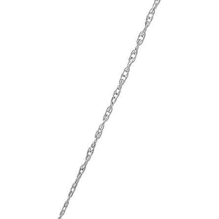 14K White Gold Estate Prong Set Cross Link Necklace w/5 Diams=0.10apx SI-I1 I 16.5inch 1.0dwt