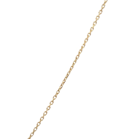 14K Yellow and White Gold Estate Pave Star Necklace w/Diams=.40apx SI2-I1 H-I 18inch 1.5dwt