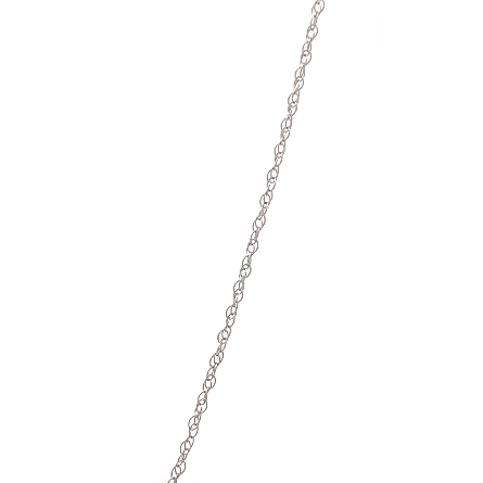 14K White Gold Estate Pear Shape Aquamarine Drop Necklace w/9Diams=0.05apx I1 I-J 18inch 0.8dwt