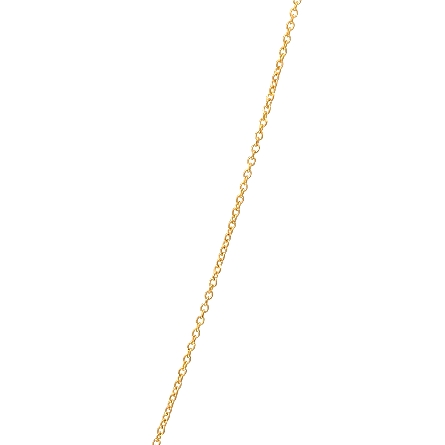 14K Yellow Gold Estate Peridot Offset Square Pendant on 16inch Thin Cable Chain w/4Diams=0.06apx VS-I1 I 1.3dwt