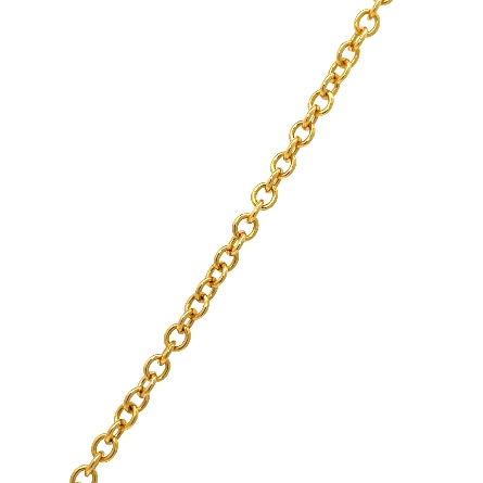 18K Yellow Gold Estate Ruby Pave Puff Heart Necklace w/62Diams=1.70apx SI H-I 16.5inch 8.2dwt 