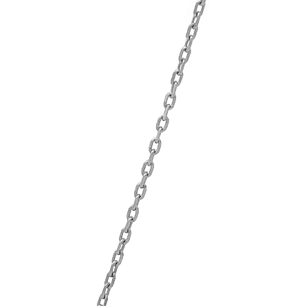 14K White Gold Estate 18inch Alternating Sapphire Heart Necklace w/9 Diams=.14apx I1 H-I 2.1dwt