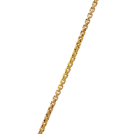 14K Yellow Gold Estate Effy Onyx Panther DogTag Box Chain Necklace 22.25inch w/25Diams=0.35apx VS G-H 7.2dwt